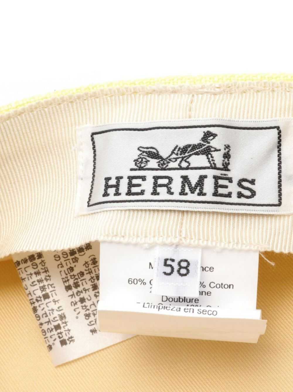 Hermès Pre-Owned 2010s casquette hat - Yellow - image 5