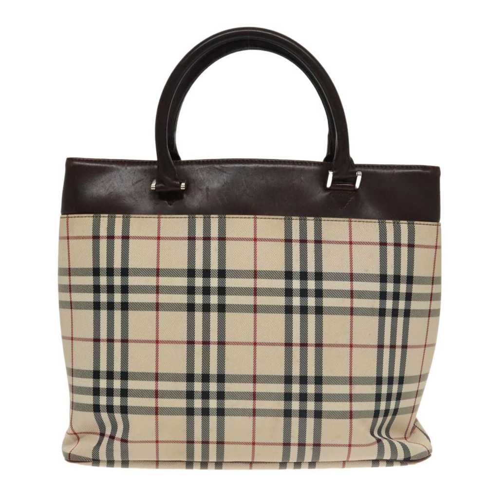 Burberry Nova Check Beige Canvas Tote Bag (Pre-Ow… - image 2