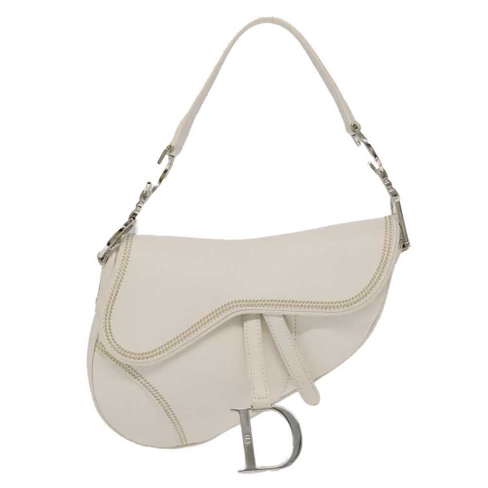 Dior Saddle Beige Leather Shoulder Bag (Pre-Owned) - image 1