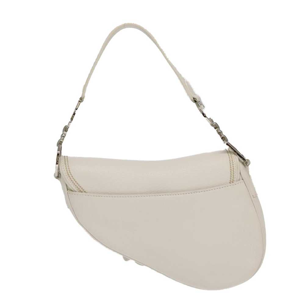 Dior Saddle Beige Leather Shoulder Bag (Pre-Owned) - image 2