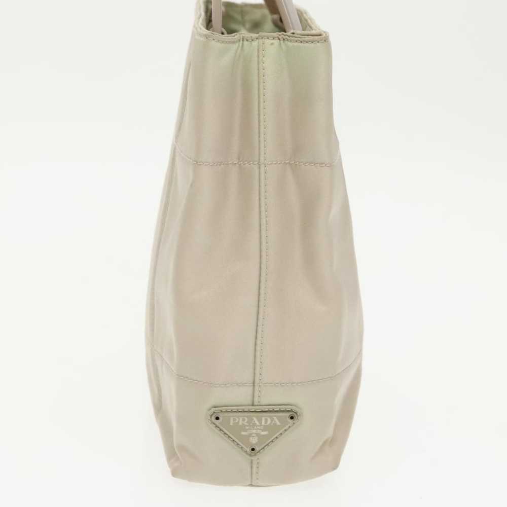 Prada -- Beige Canvas Handbag (Pre-Owned) - image 4