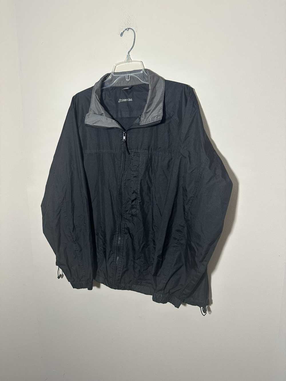 St. Johns Bay Black and grey windbreaker jacket - image 2