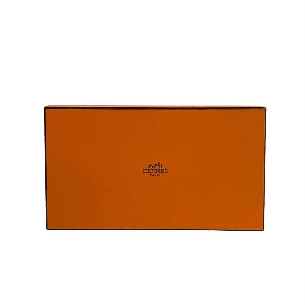 HERMES Bifold Wallet Epsom green Azap long silk in - image 8