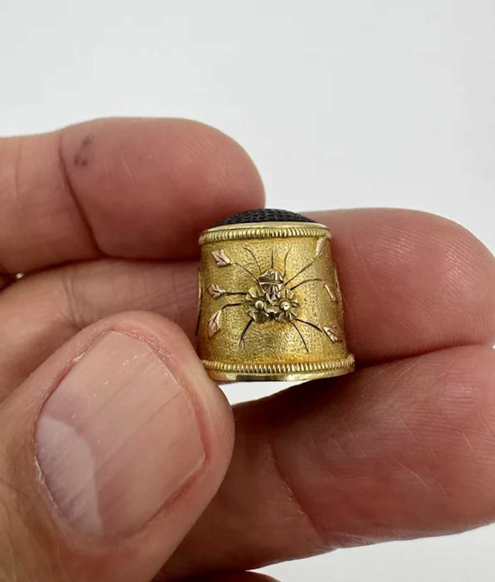 Antique 18k Yellow Gold Childs Thimble No Monogra… - image 7