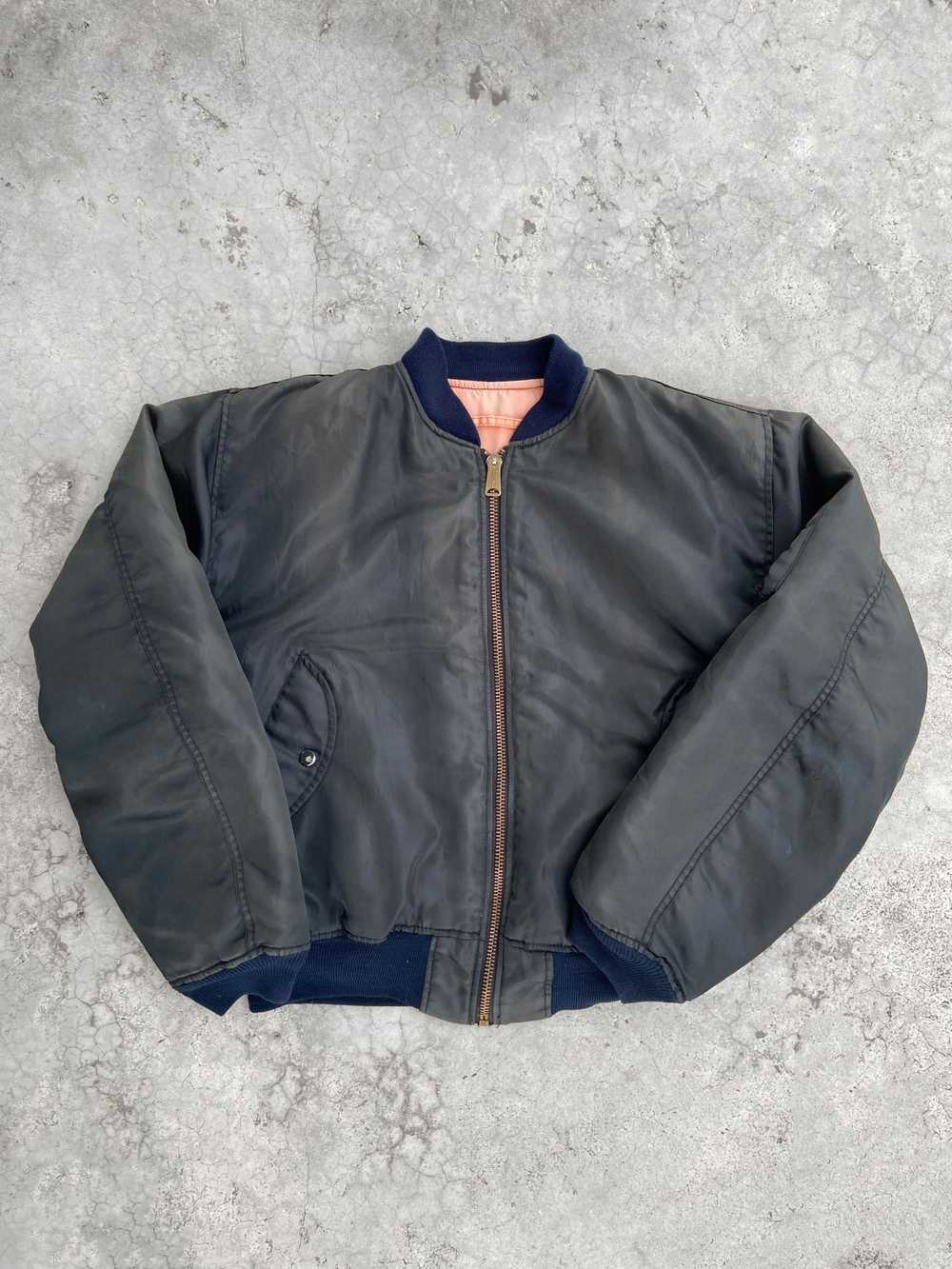 Bomber Jacket × Military × Us Air Force Faded Rev… - image 12