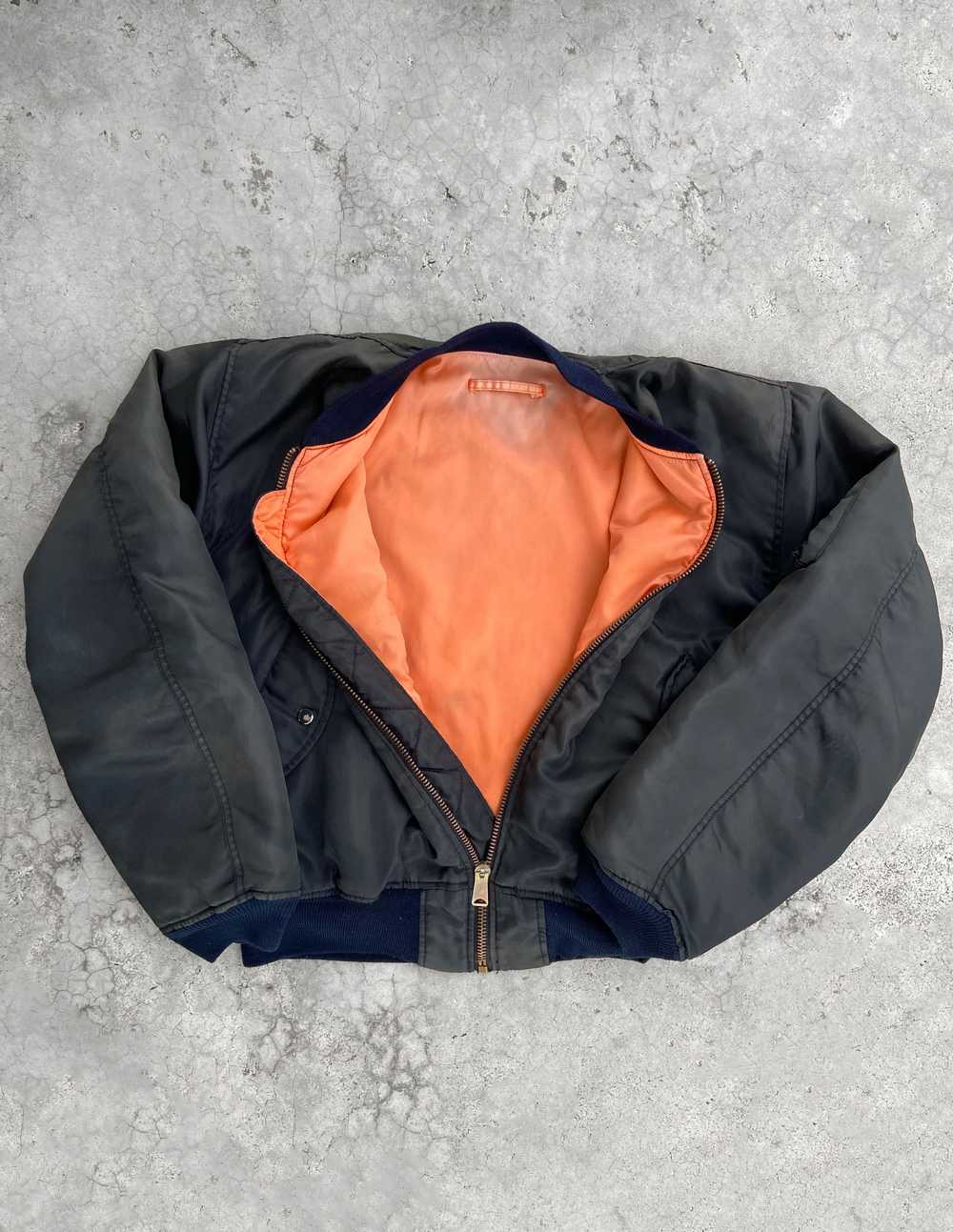 Bomber Jacket × Military × Us Air Force Faded Rev… - image 7