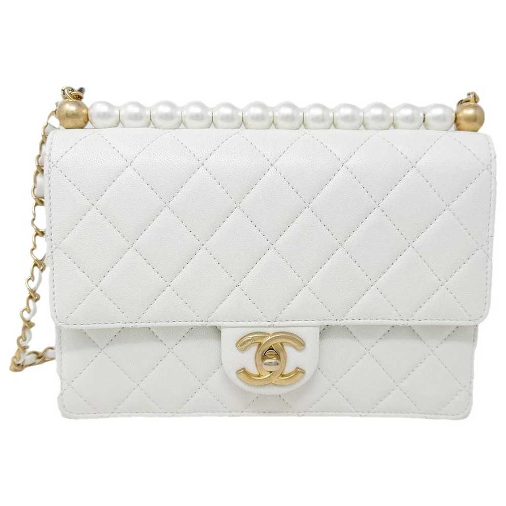 Chanel Pearl Bag leather handbag - image 1