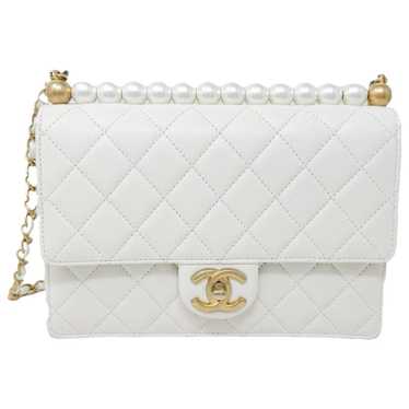 Chanel Pearl Bag leather handbag - image 1