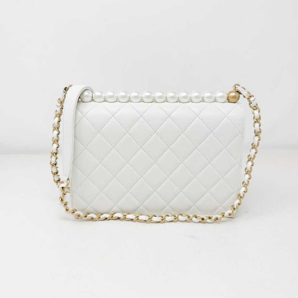 Chanel Pearl Bag leather handbag - image 4