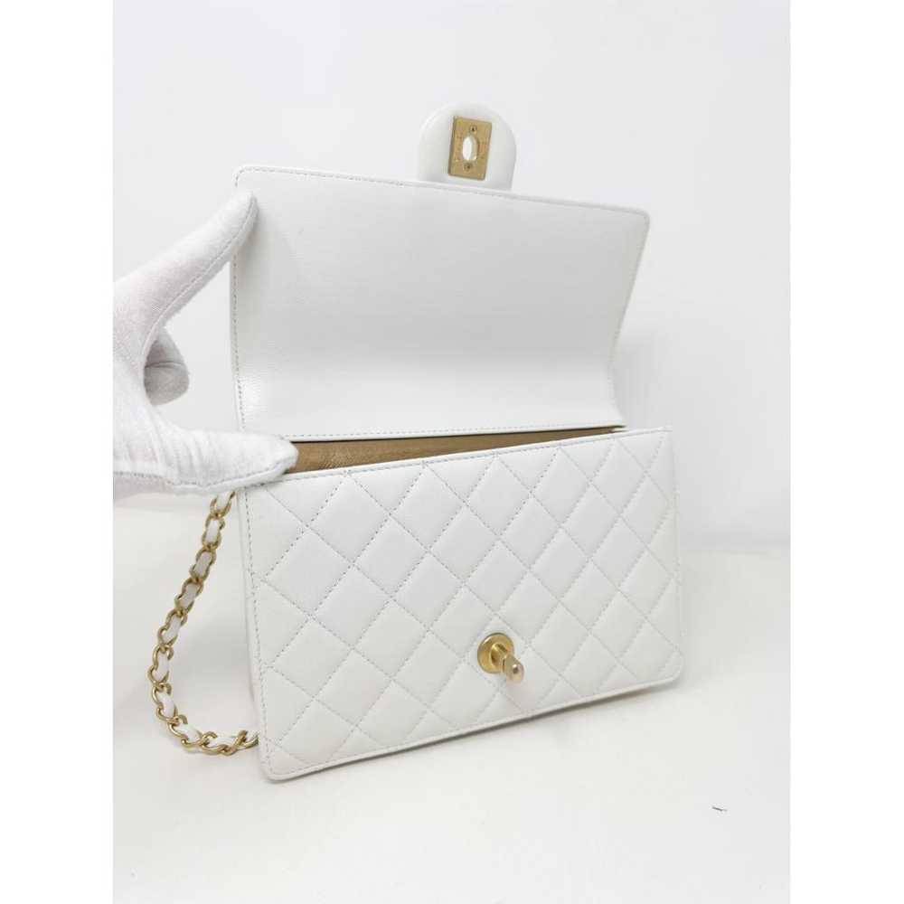 Chanel Pearl Bag leather handbag - image 5