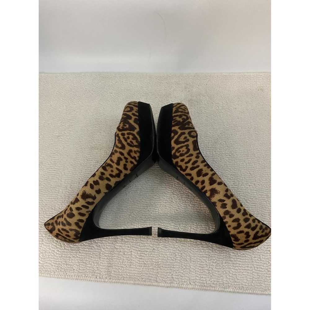 Yves Saint Laurent Trib Too faux fur heels - image 6