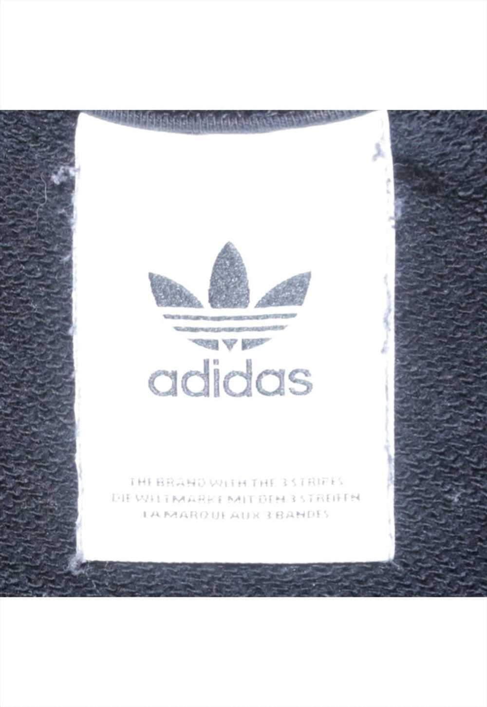 Vintage 90's Adidas Sweatshirt Plain Crew Neck Bl… - image 4