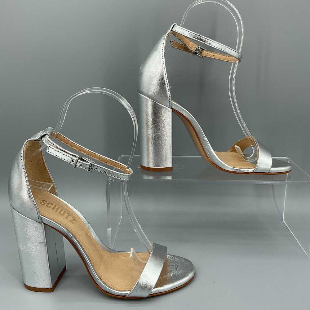 Schutz Schutz Women Cadey Lee Heeled Sandal Metal… - image 1