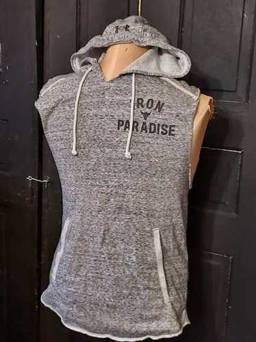 アンダーアーマー IRON PARADISE シルバー ジャケット Under Armour Men's Project Rock Iron Paradise Knit Track