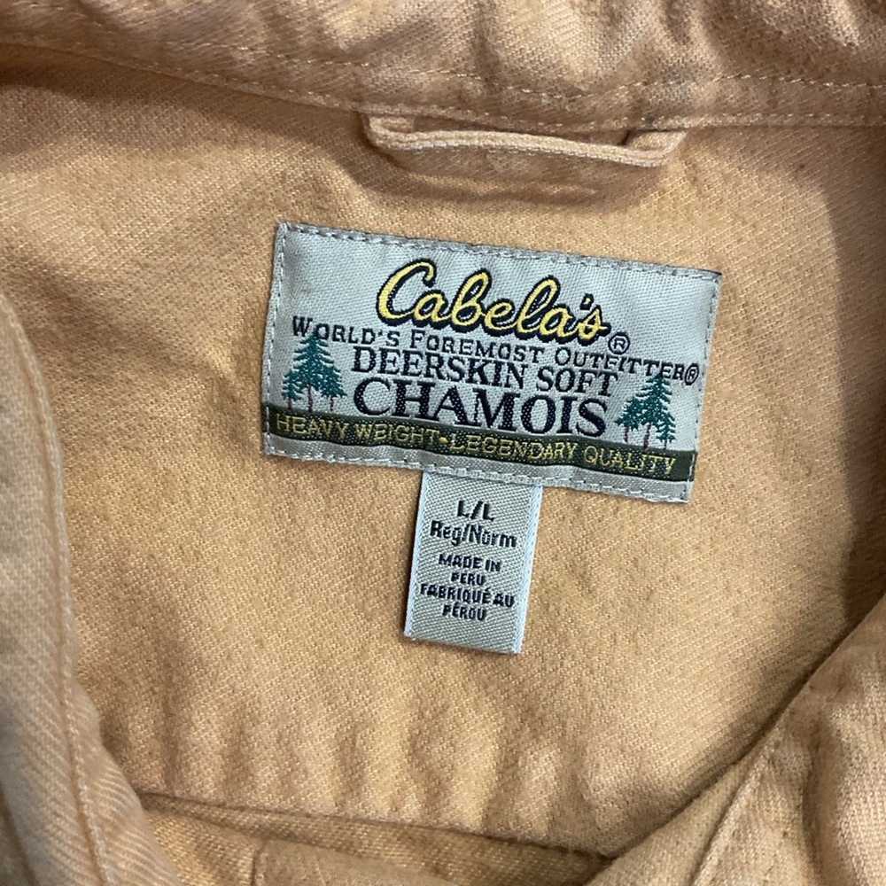 Vintage Cabela's Deerskin Chamois Long Sleeve Shi… - image 3