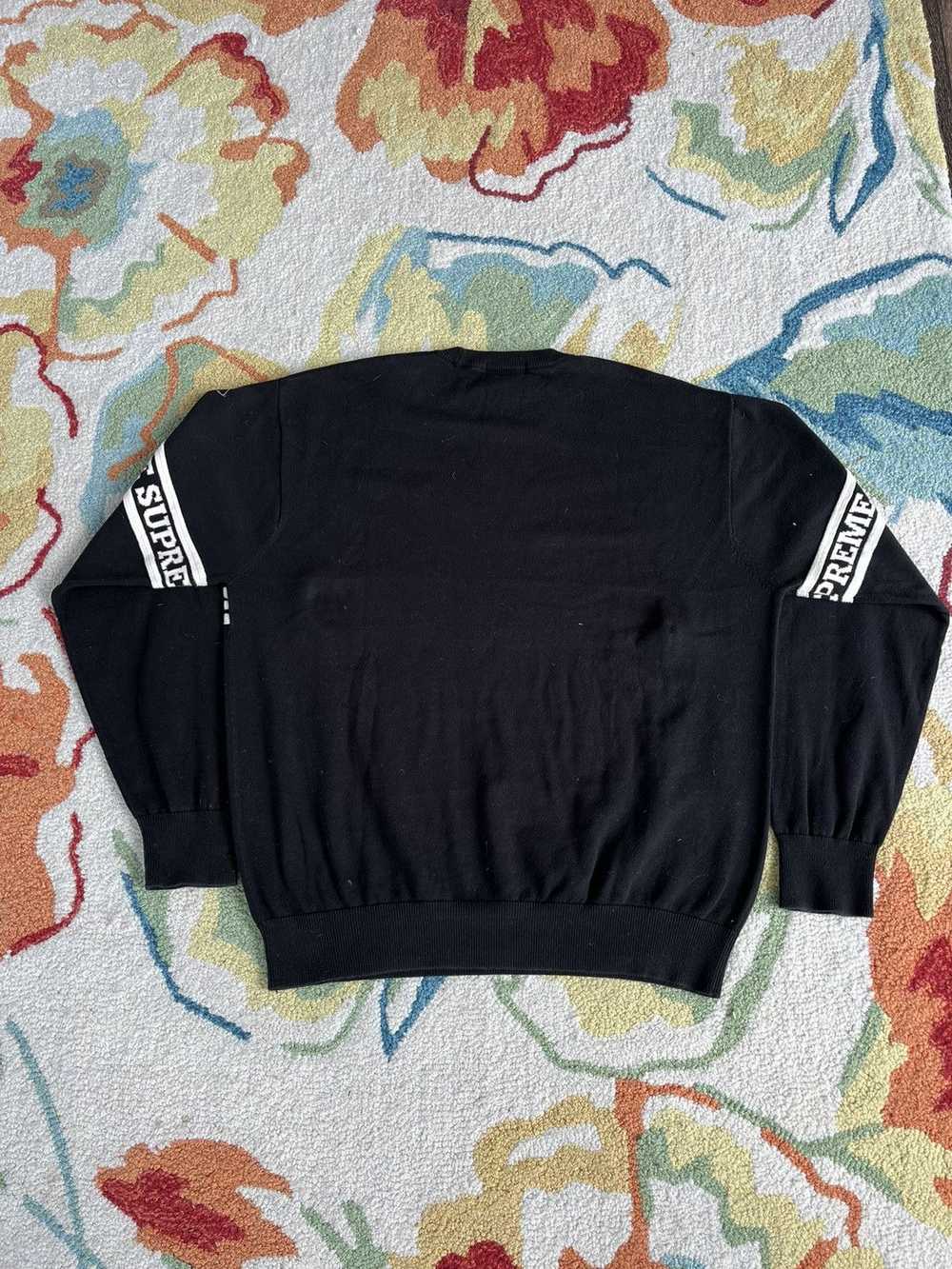 Supreme Supreme Logo Stripe Knit Top FW19 Black - image 2