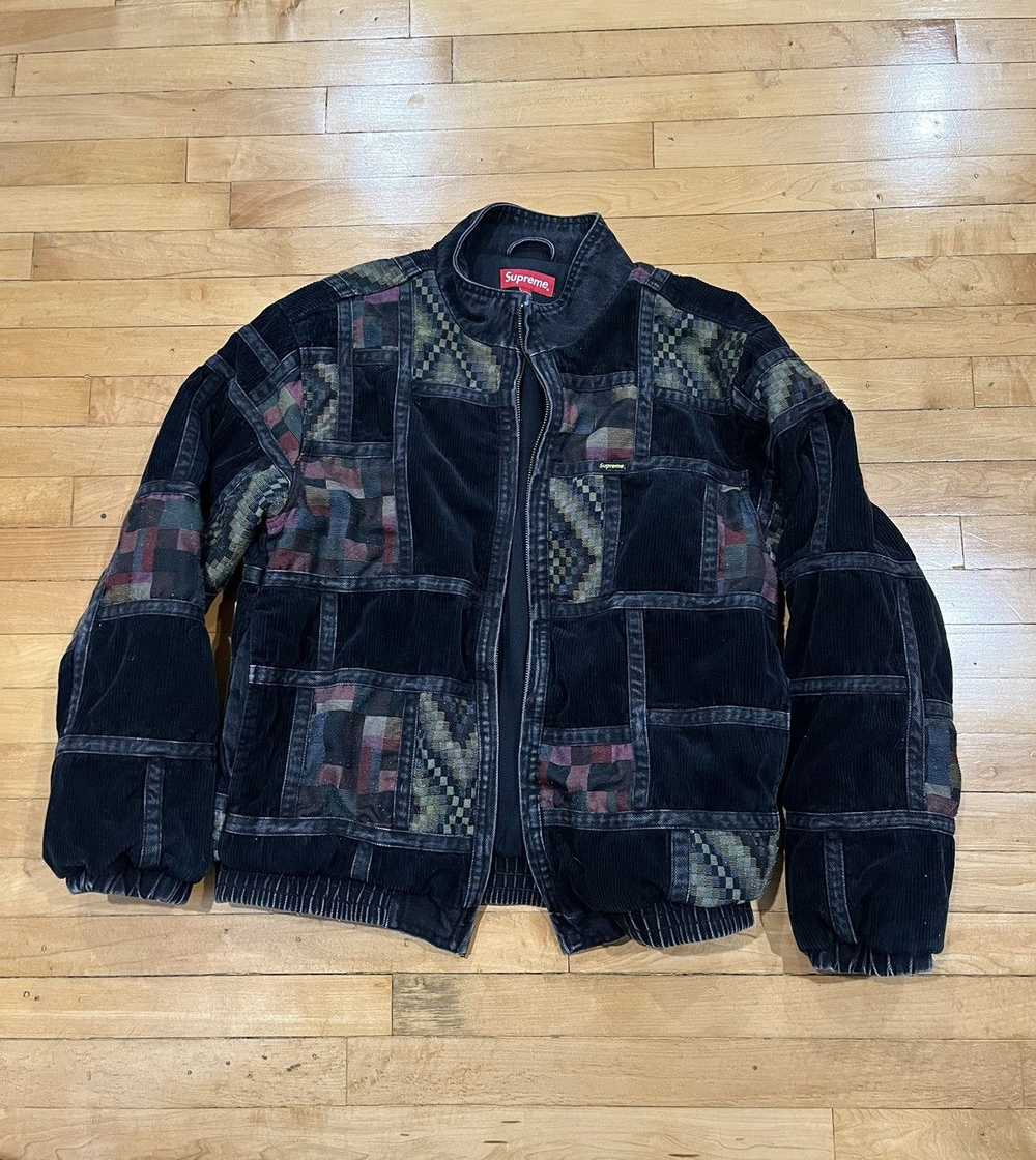 Supreme Supreme FW18 denim corduroy patchwork jac… - image 1