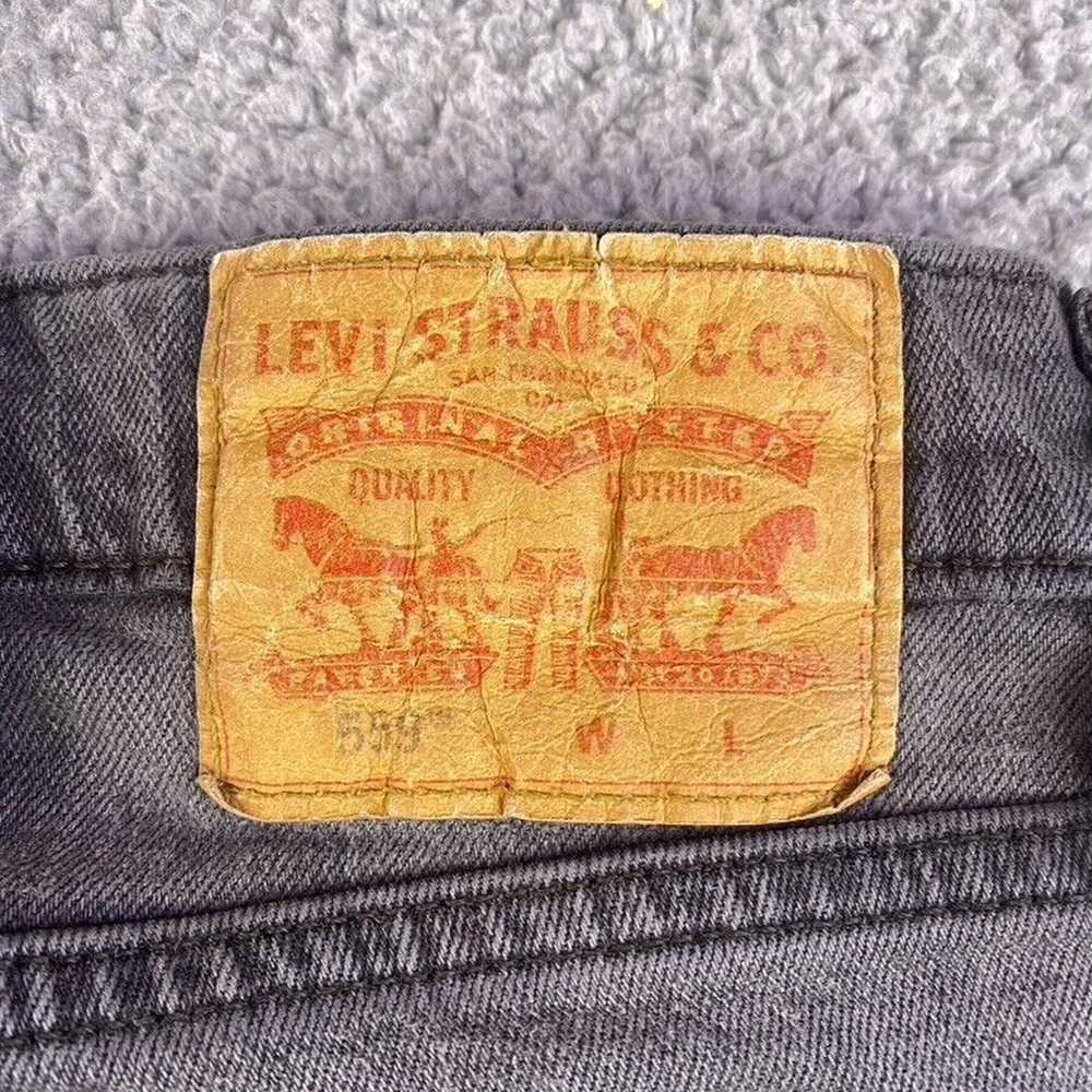 Levi's 559 Relaxed Straight Jeans Men's 40x32 Gra… - image 9