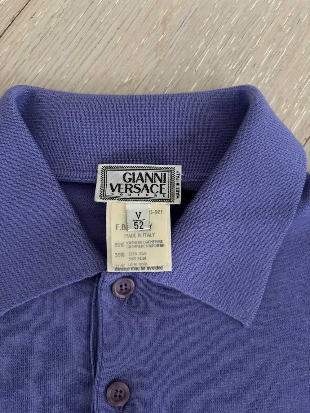 Versace × Vintage Purple Versace cashmere collare… - image 2