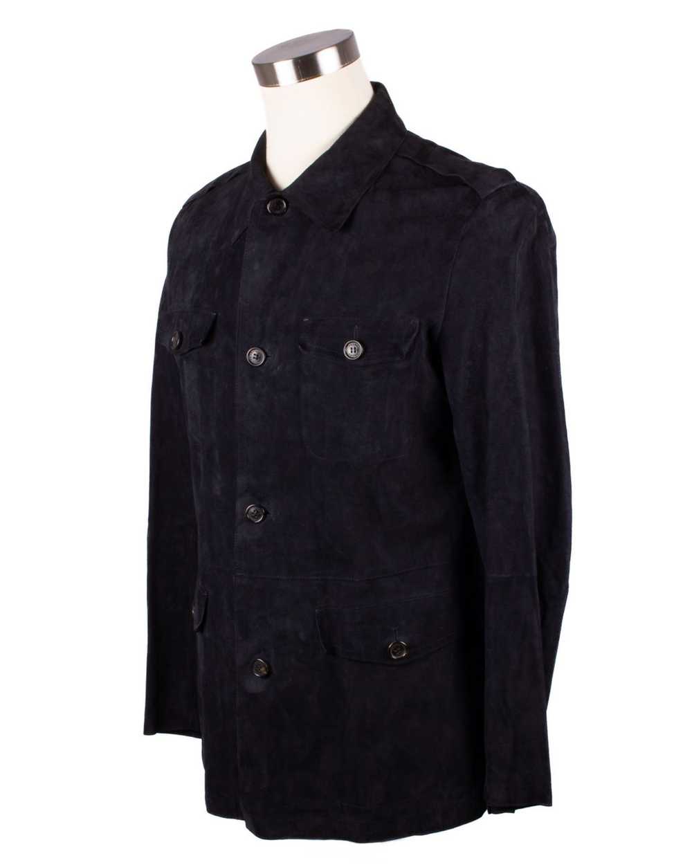 Prada PRADA DARK NAVY SUEDE LEATHER FIELD JACKET - image 2