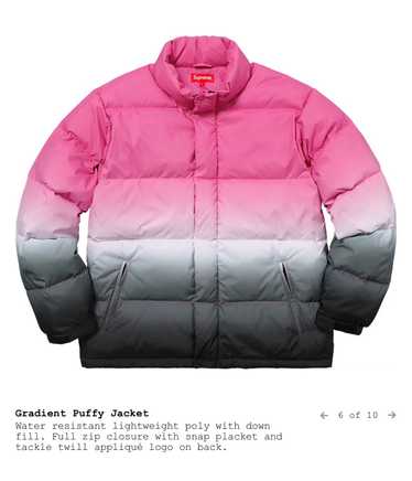 【18SS】supremeシュプリームGradient Puffy jacket Supreme シュプリーム 18SS Gradient Puffy Jacket