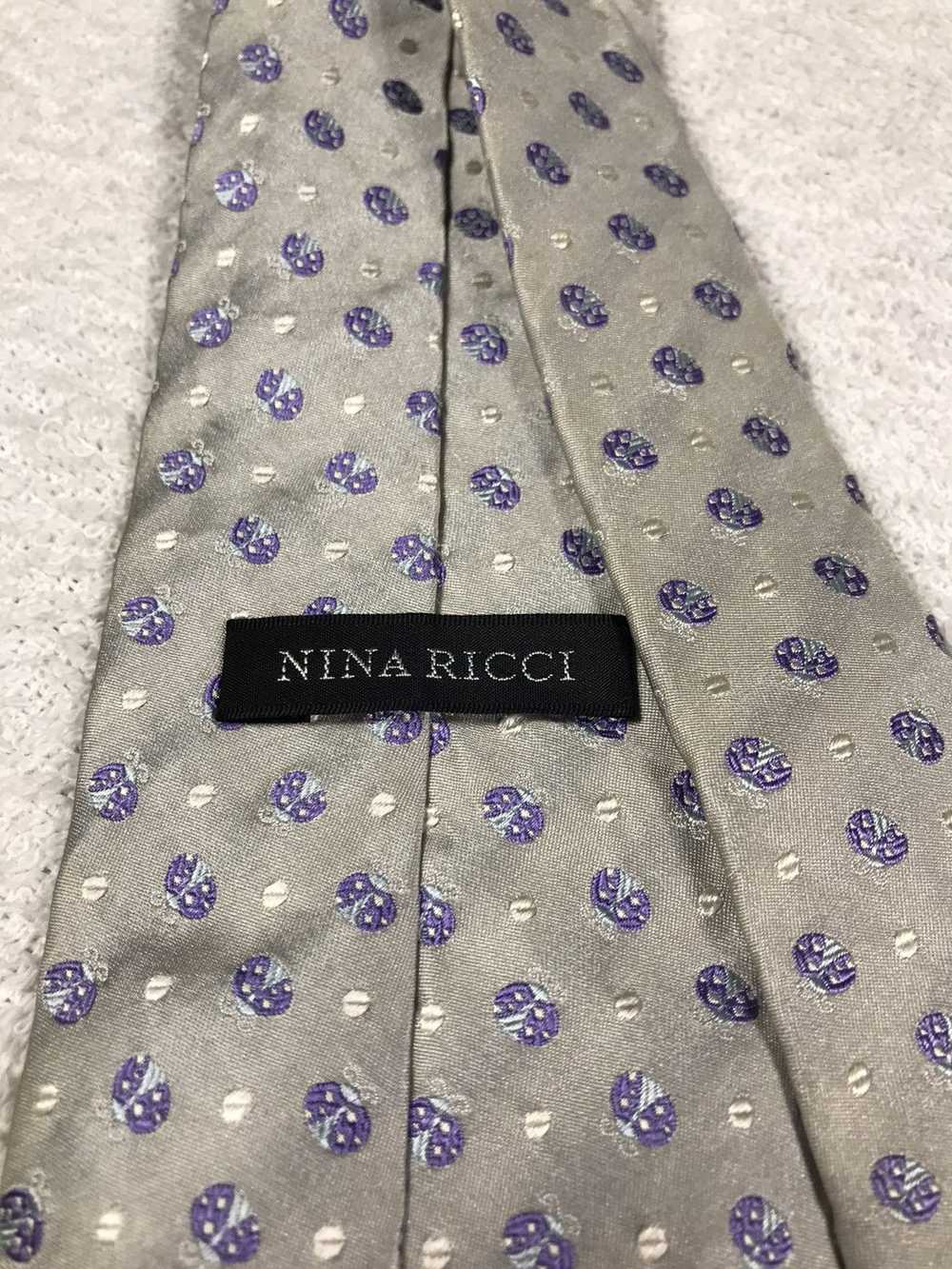 Nina Ricci × Vintage Nina Ricci Silk Necktie / Ti… - image 7