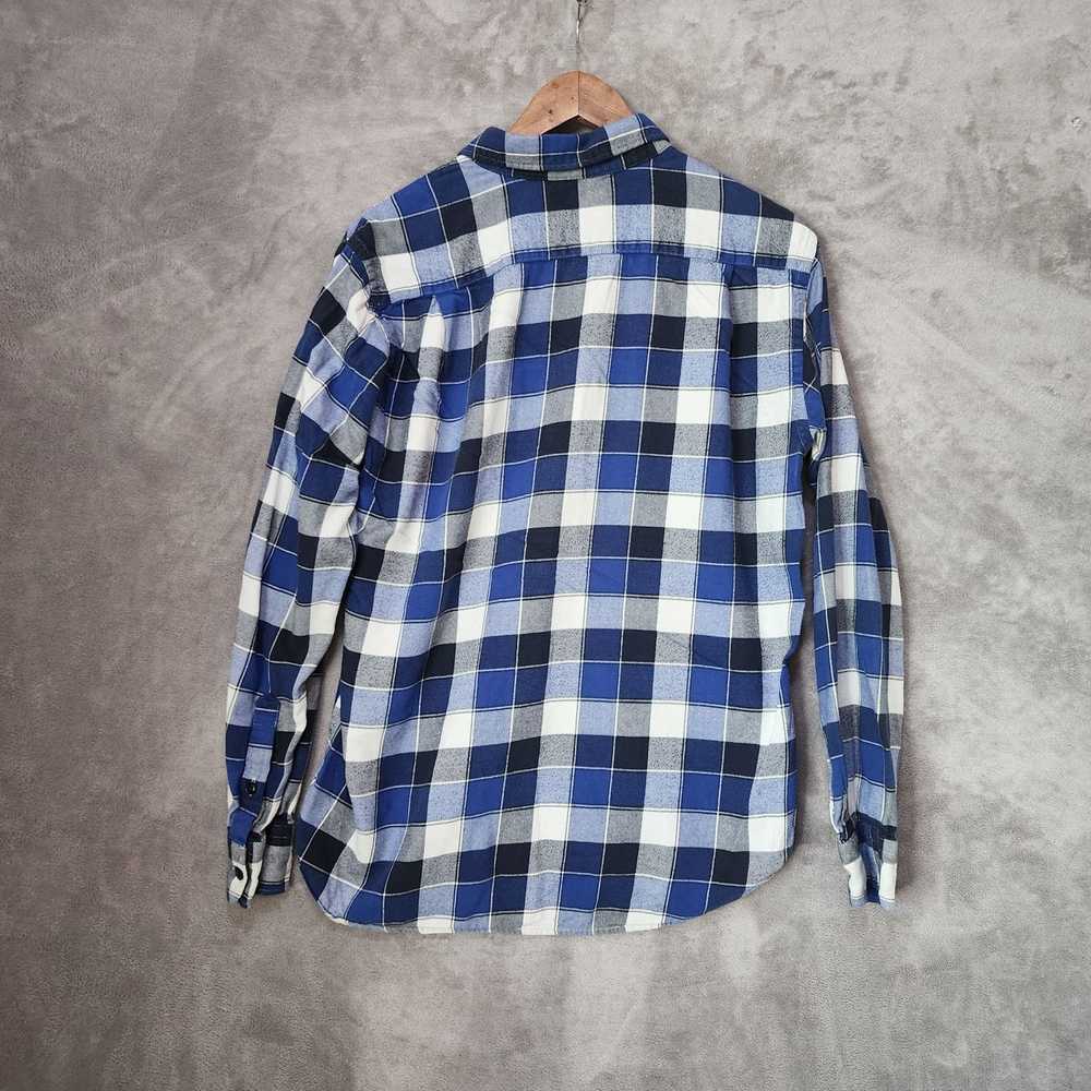 Uniqlo Uniqlo Medium Men's Buffalo Plaid Blue Shi… - image 3