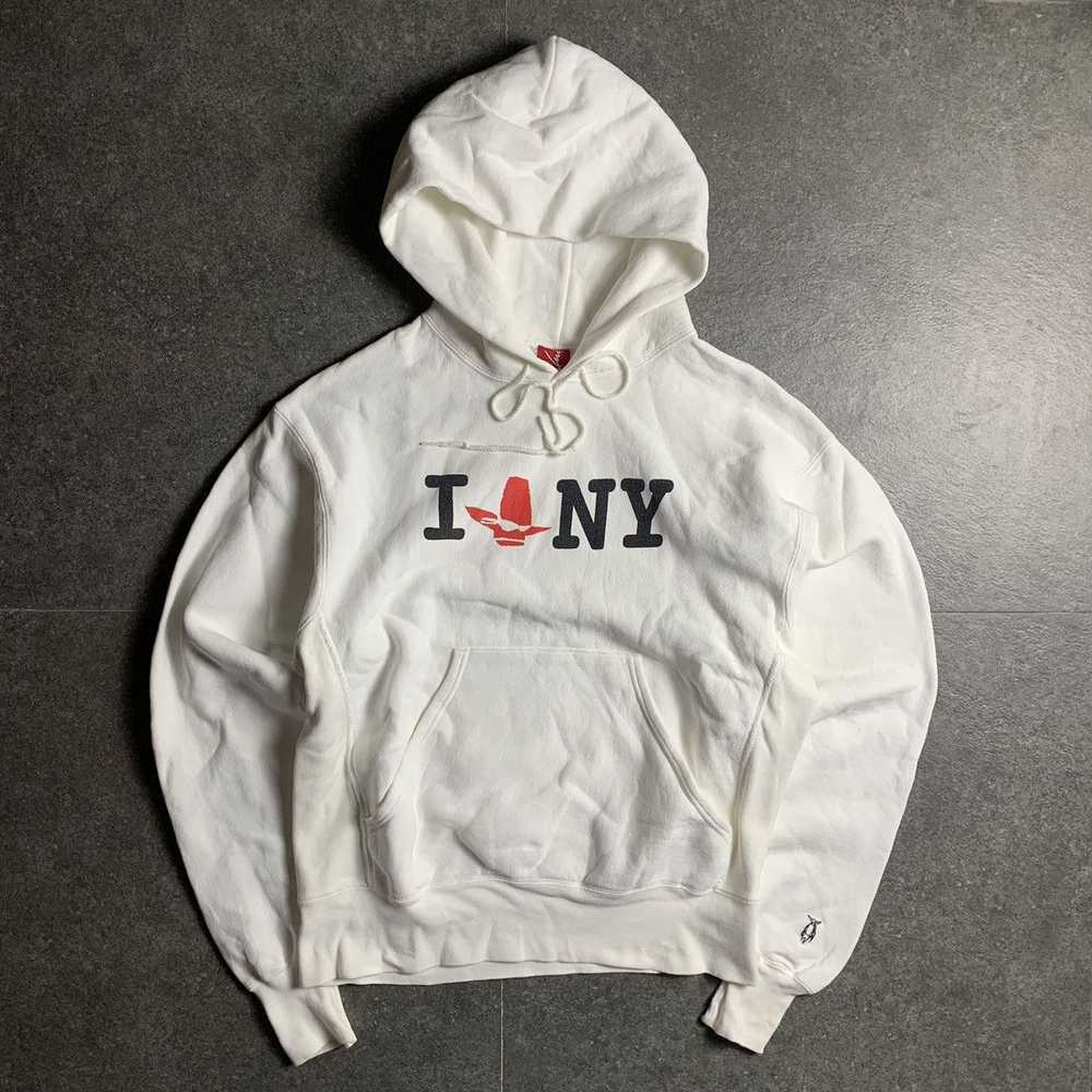 Futura × Streetwear 2000s Futura I Love NY Hoodie - image 3