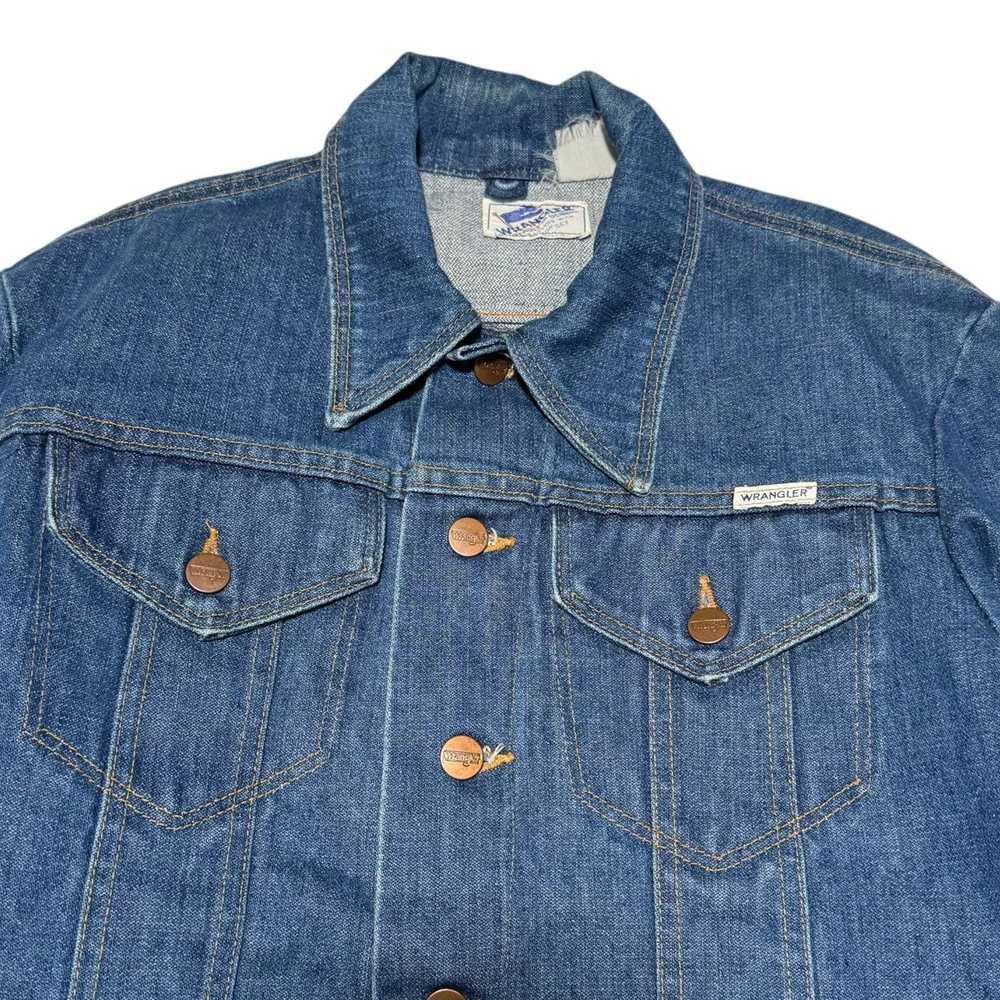 Vintage × Wrangler Vintage 1970s Wrangler Denim T… - image 2