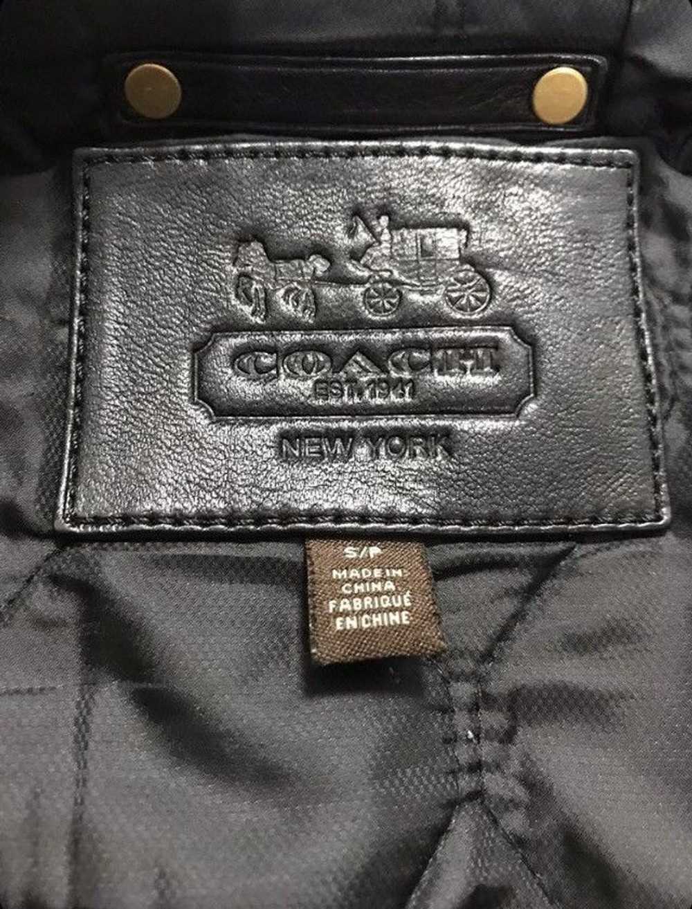 Coach Bleecker Leather Racer Jacket - image 2