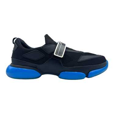 Prada Cloudbust Strap Sneaker Low Black Blue