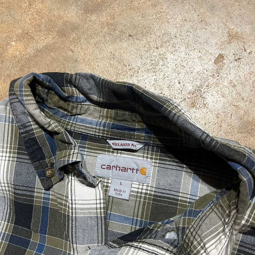 Carhartt × Vintage Vintage 2000s Carhartt Plaid F… - image 3