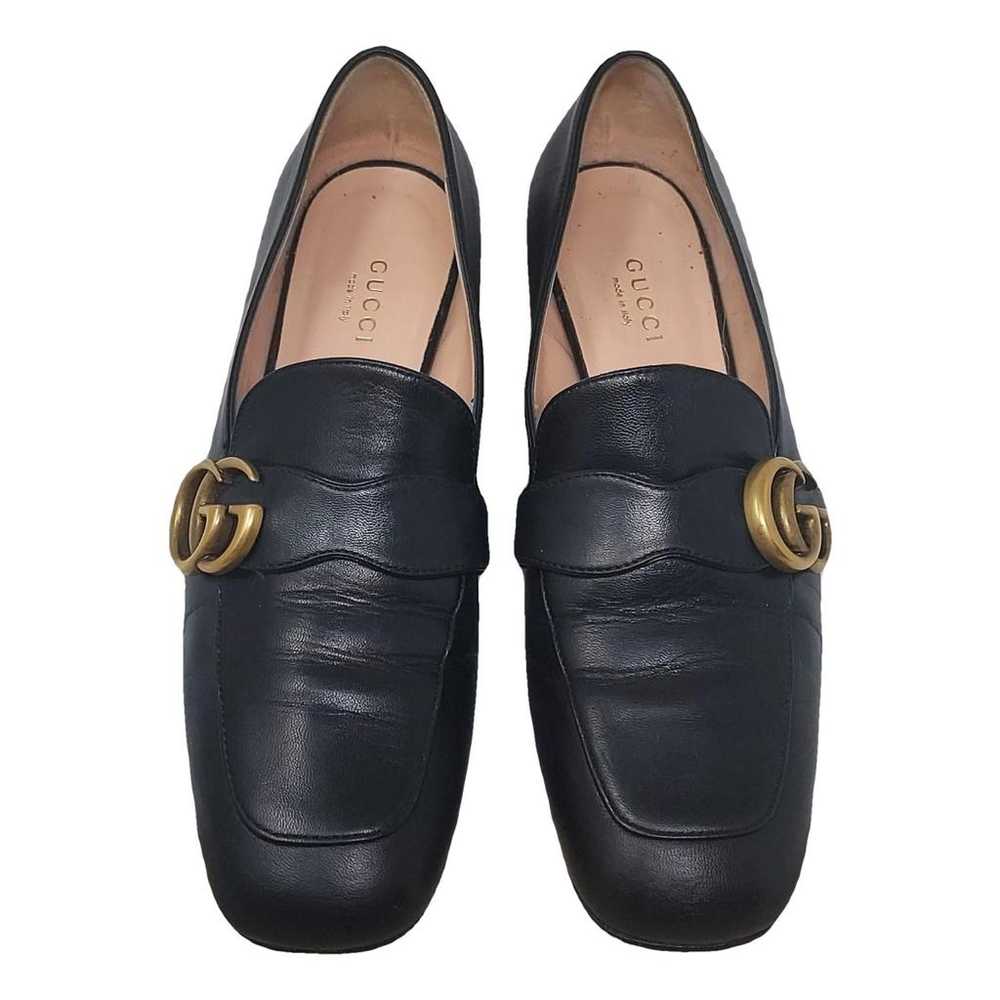 Gucci Marmont leather flats - image 1