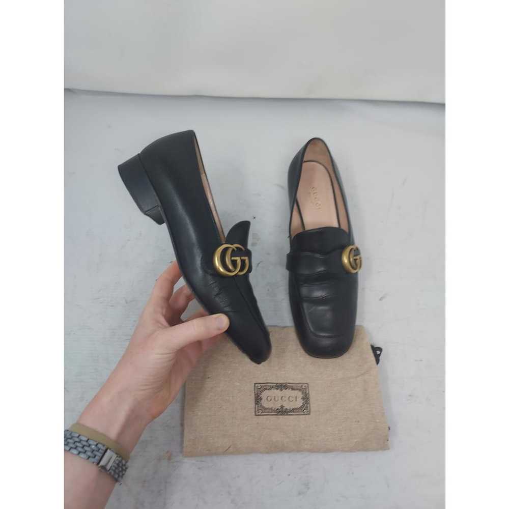 Gucci Marmont leather flats - image 2