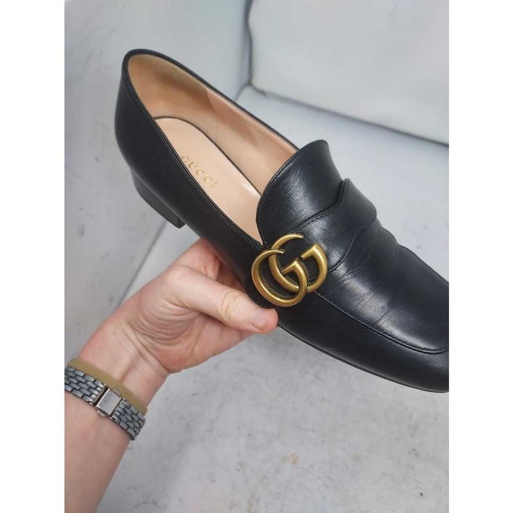 Gucci Marmont leather flats - image 5