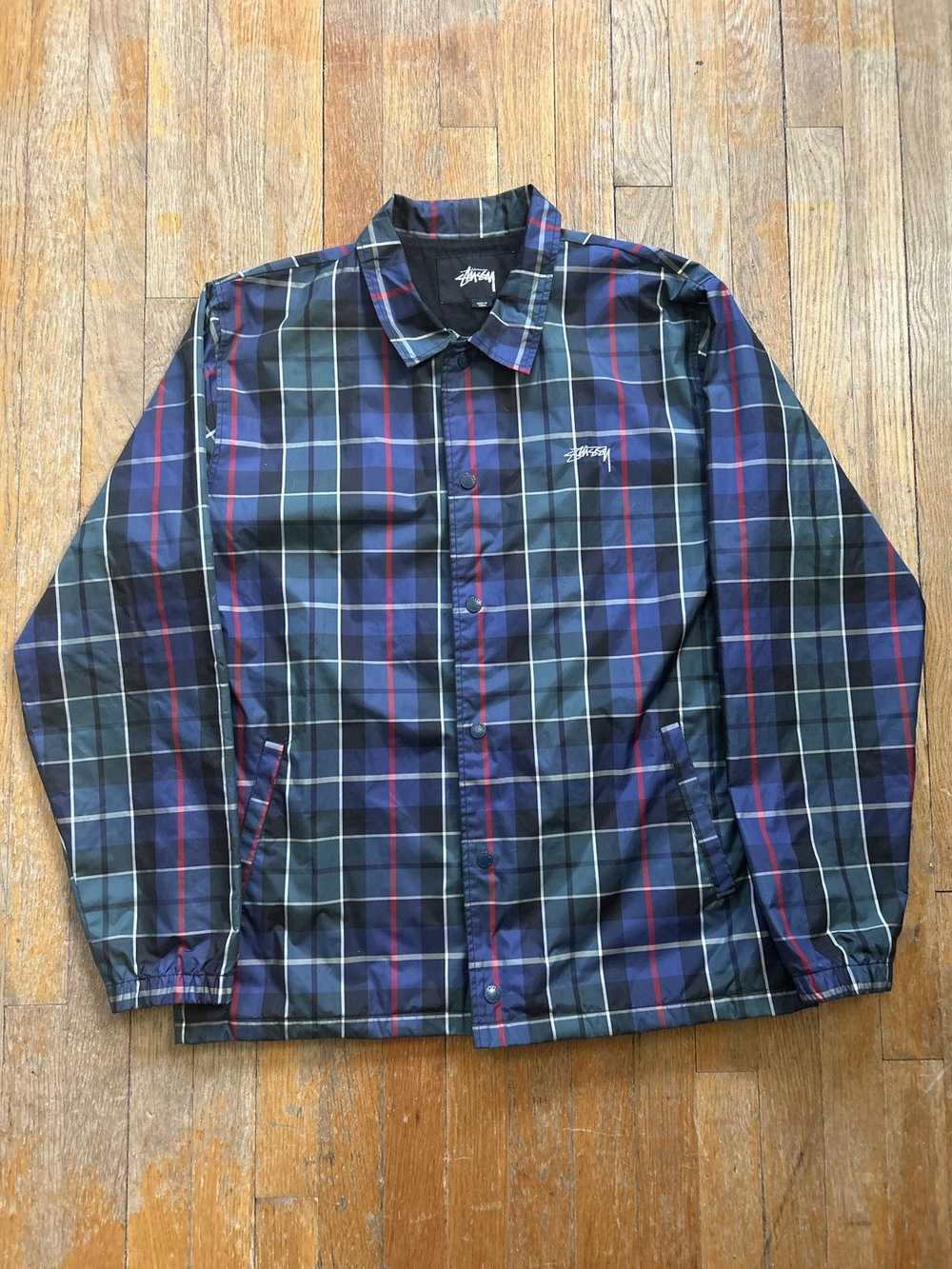 Streetwear × Stussy × Vintage Stussy Plaid Windbr… - image 1