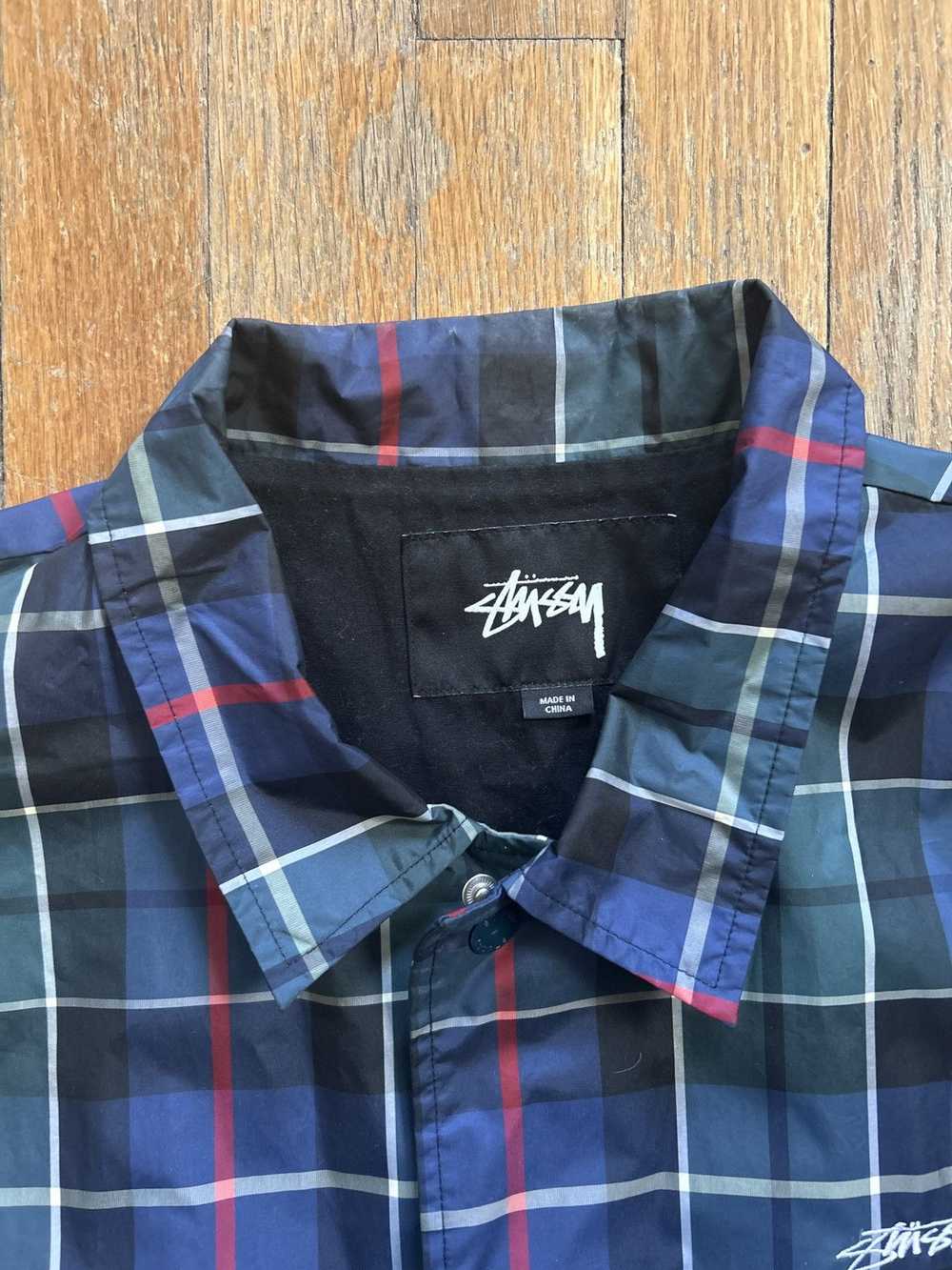 Streetwear × Stussy × Vintage Stussy Plaid Windbr… - image 2