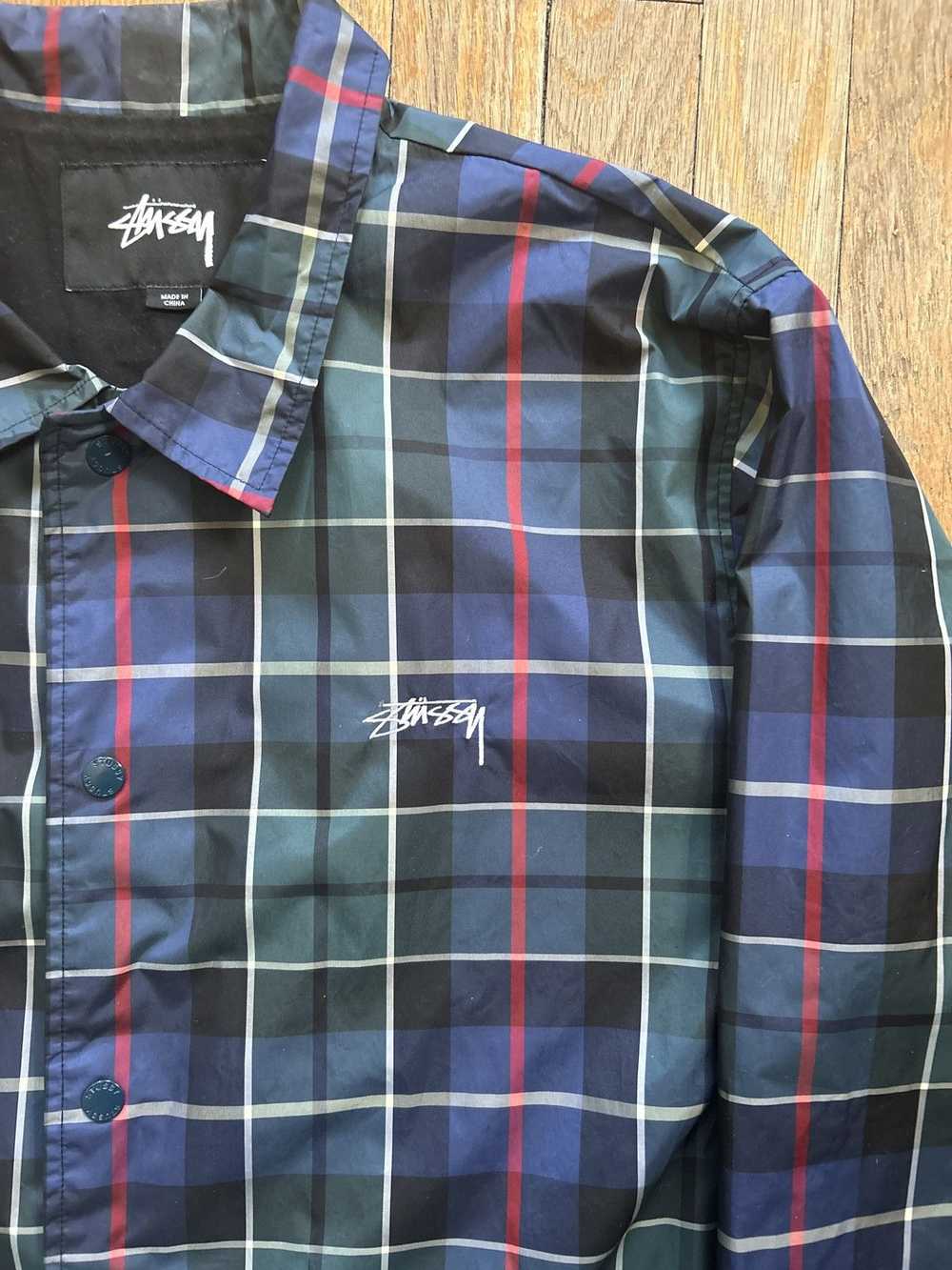 Streetwear × Stussy × Vintage Stussy Plaid Windbr… - image 3