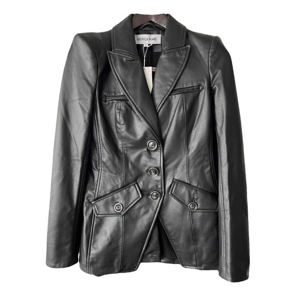 Veronica Beard Vegan leather blazer - image 1