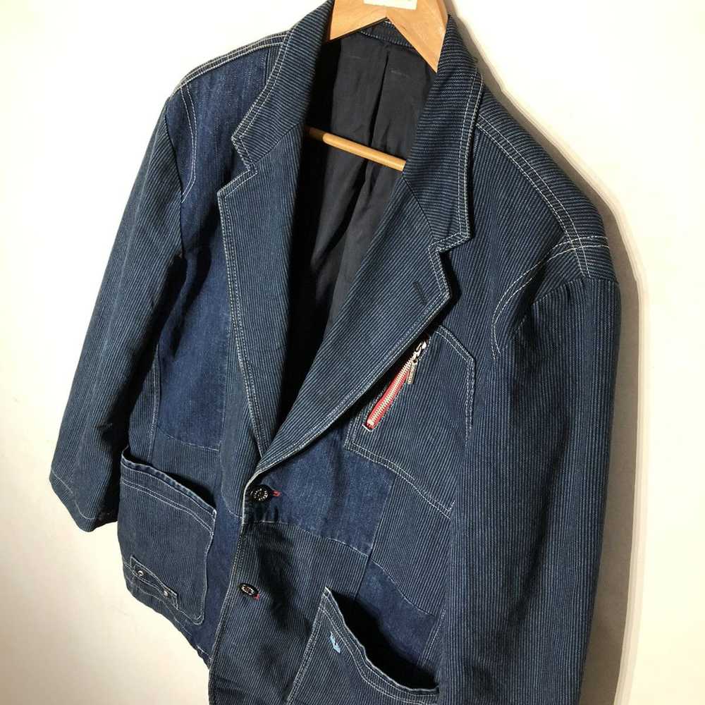 Japanese Brand PAGELO PATCHWORK CHORE JACKET INSP… - image 5