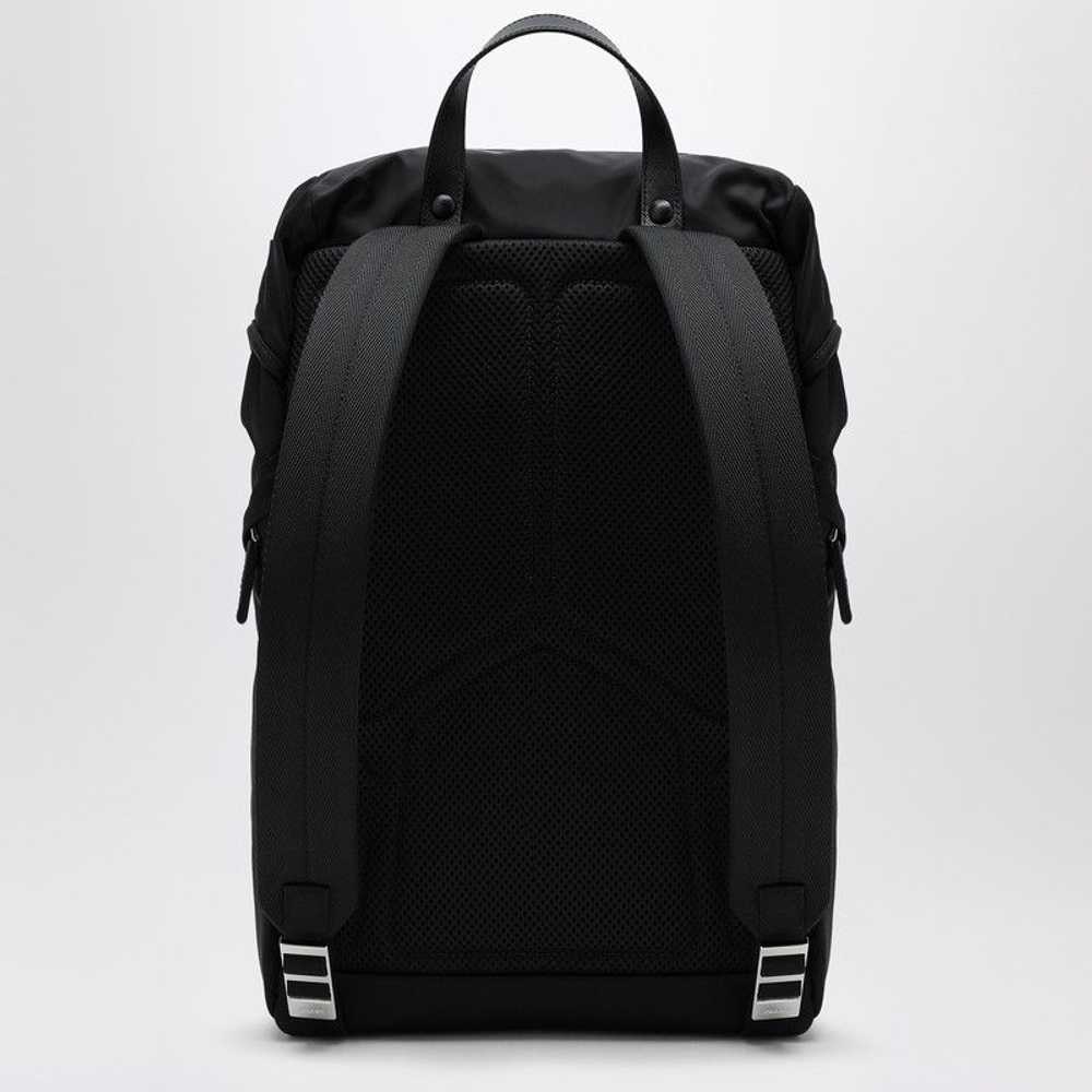 Prada Prada Black Re-Nylon Backpack With Snap Fas… - image 2