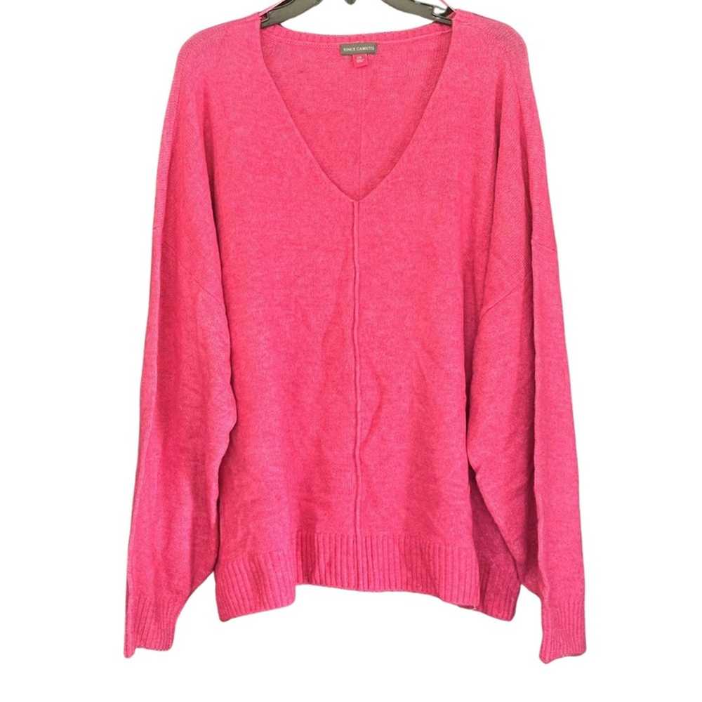 Vince Camuto NWT Vince Camuto Pink V-Neck Sweater - image 6