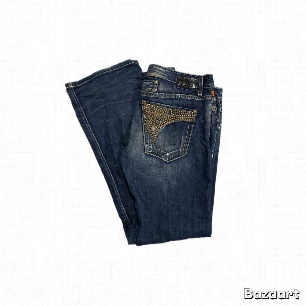 Robins Jeans Y2K gold back tab baggy robins jeans - image 2