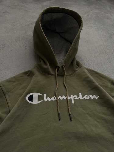 Champion × Vintage Champion Script Logo Green Pull