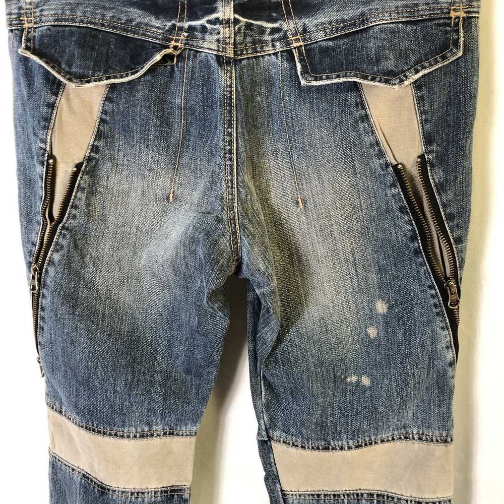 Distressed Denim × PPFM PPFM Multi Zipper Distres… - image 10