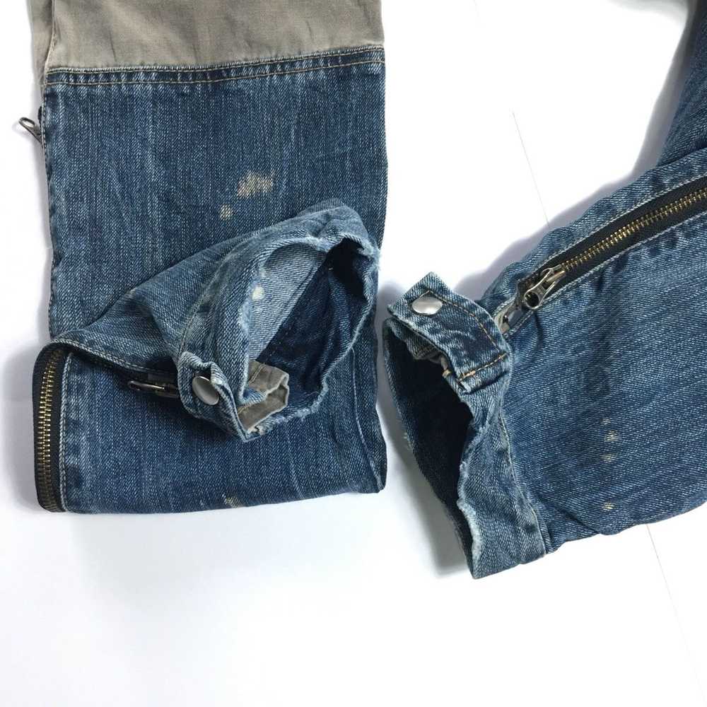 Distressed Denim × PPFM PPFM Multi Zipper Distres… - image 12