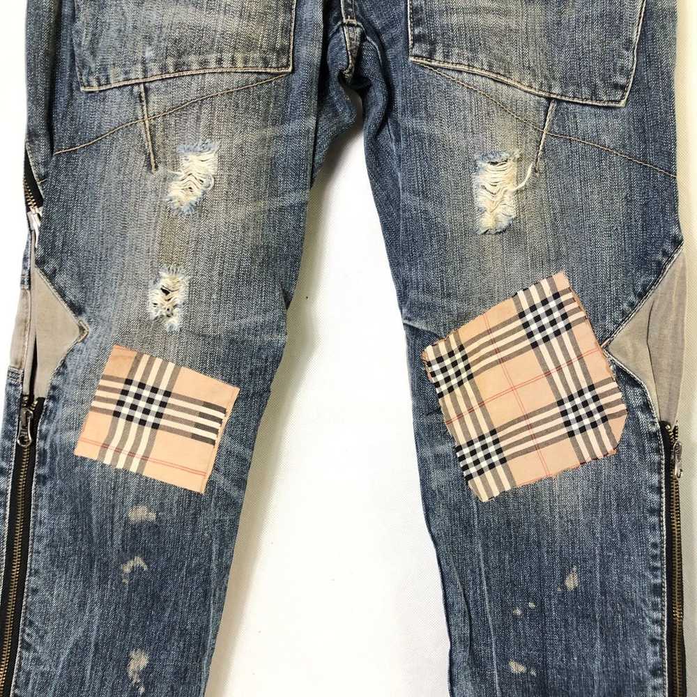 Distressed Denim × PPFM PPFM Multi Zipper Distres… - image 5