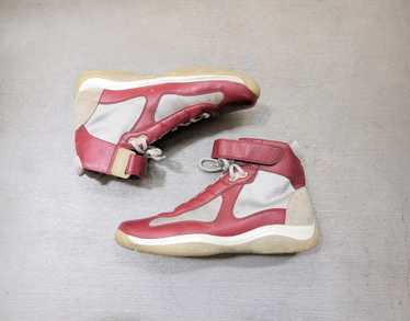 Prada × Rare Prada America's Cup Burgundy High To… - image 1