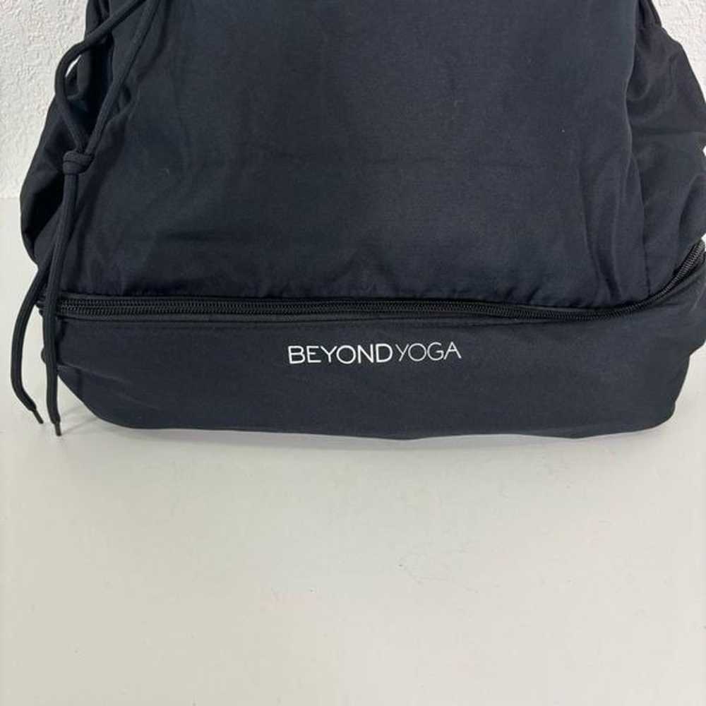 Beyond Yoga Black Convertible Gym Drawstring Back… - image 3