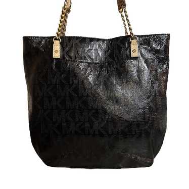 Michael Kors Jet Set Chain Tote Bag MK Sig Patent… - image 1